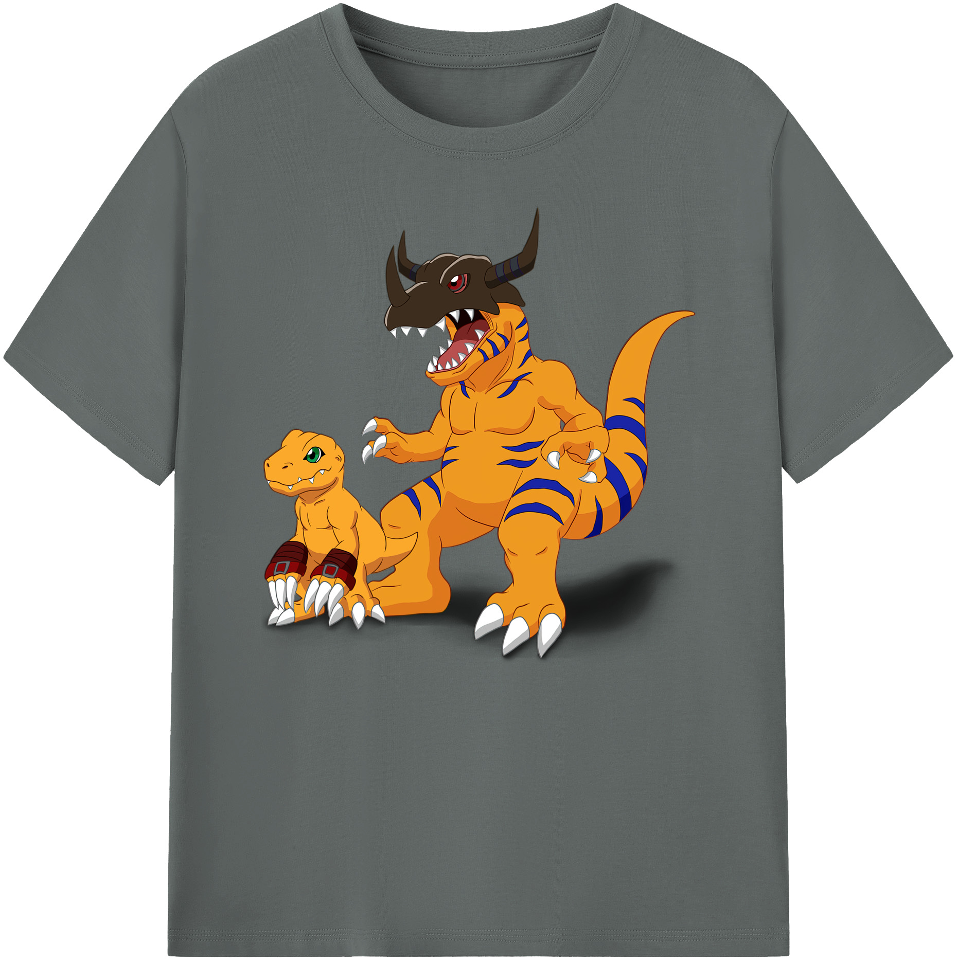 （画像用） Digimon デジタルモンスター/デジモン 綿100％ メンズ半袖Tシャツ｜肌触りやわらか＆通気性
